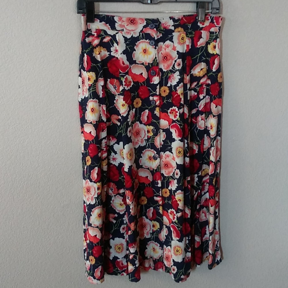 Sag Harbor button up maxi skirt